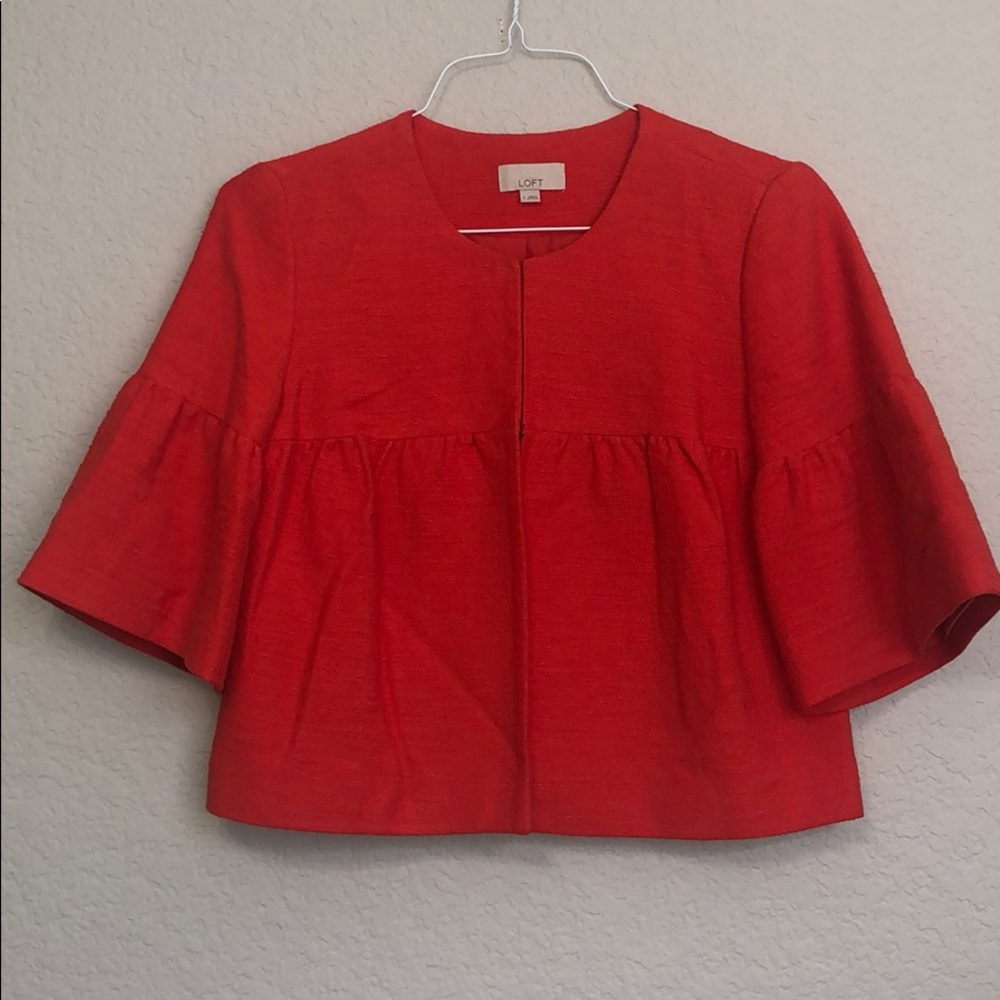 Loft Cropped Coral Jacket